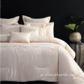 Conjunto de cama bordado de marca de luxo edredom